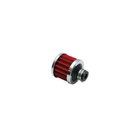 VIBRANT 2167 12 mm. Crankcase Breather Filter - Red V32-2167